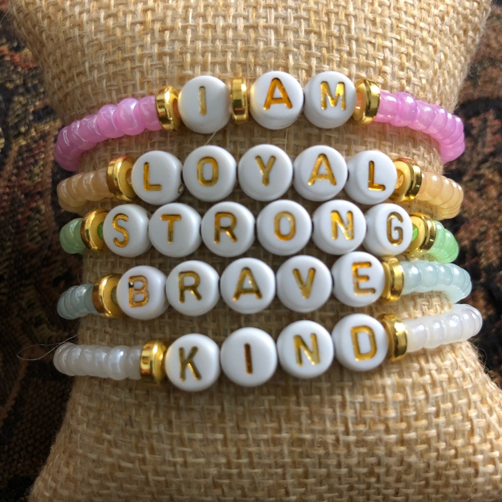 Inspirational Beaded Bracelets Set